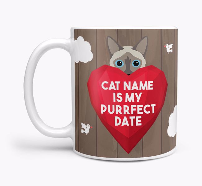 Purrfect Date: Personalized {breedCommonName} Mug